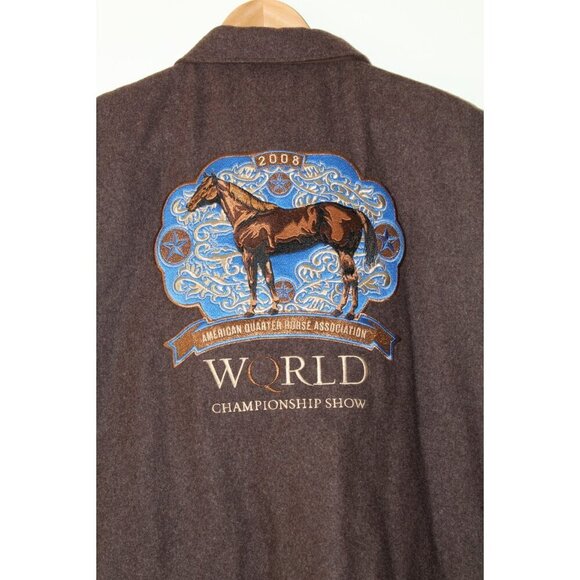 Cripple Creek Wool Men's Vest Sz. XXL Quarter Horse 2008 Championship Equestrian - Picture 7 of 12